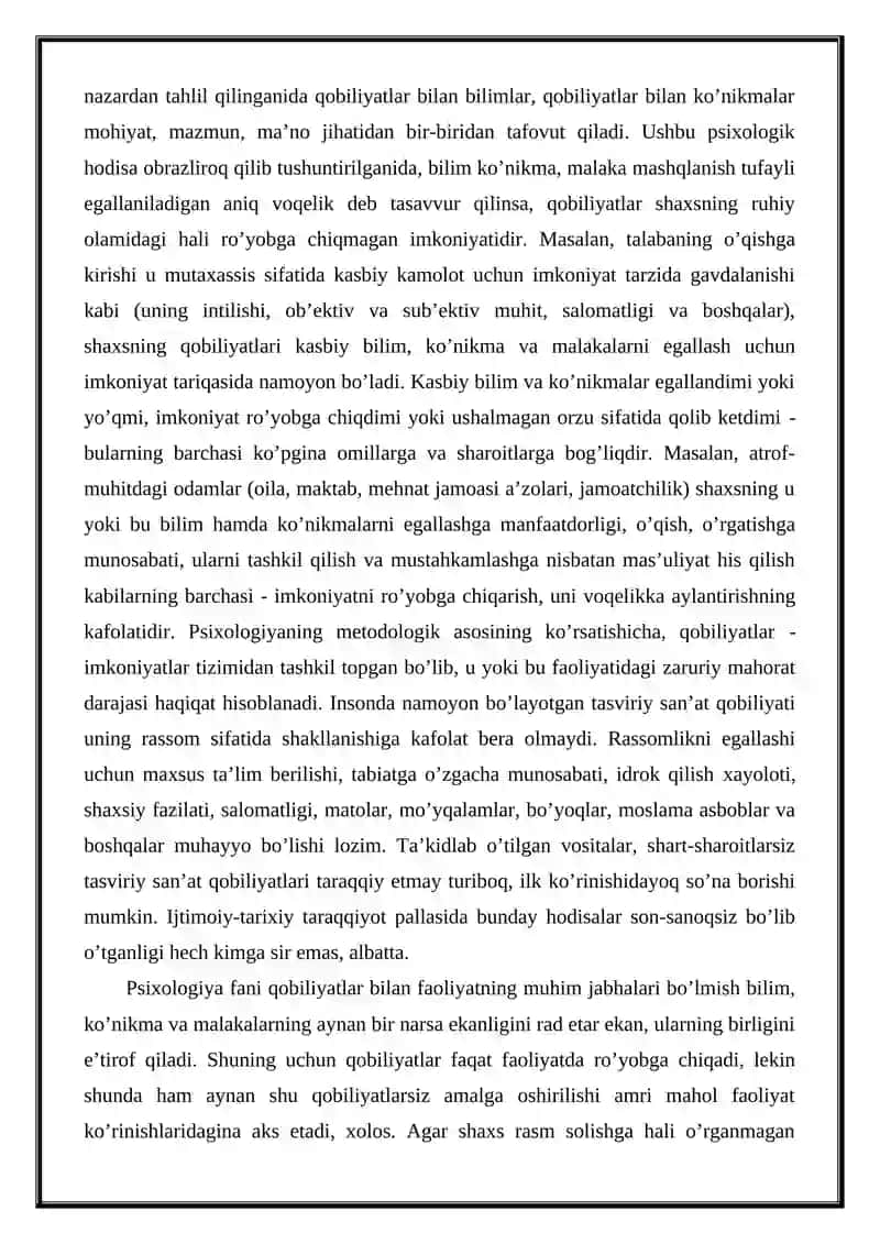 Qobiliyat va Pedagogik qobiliyat haqida tushuncha 3
