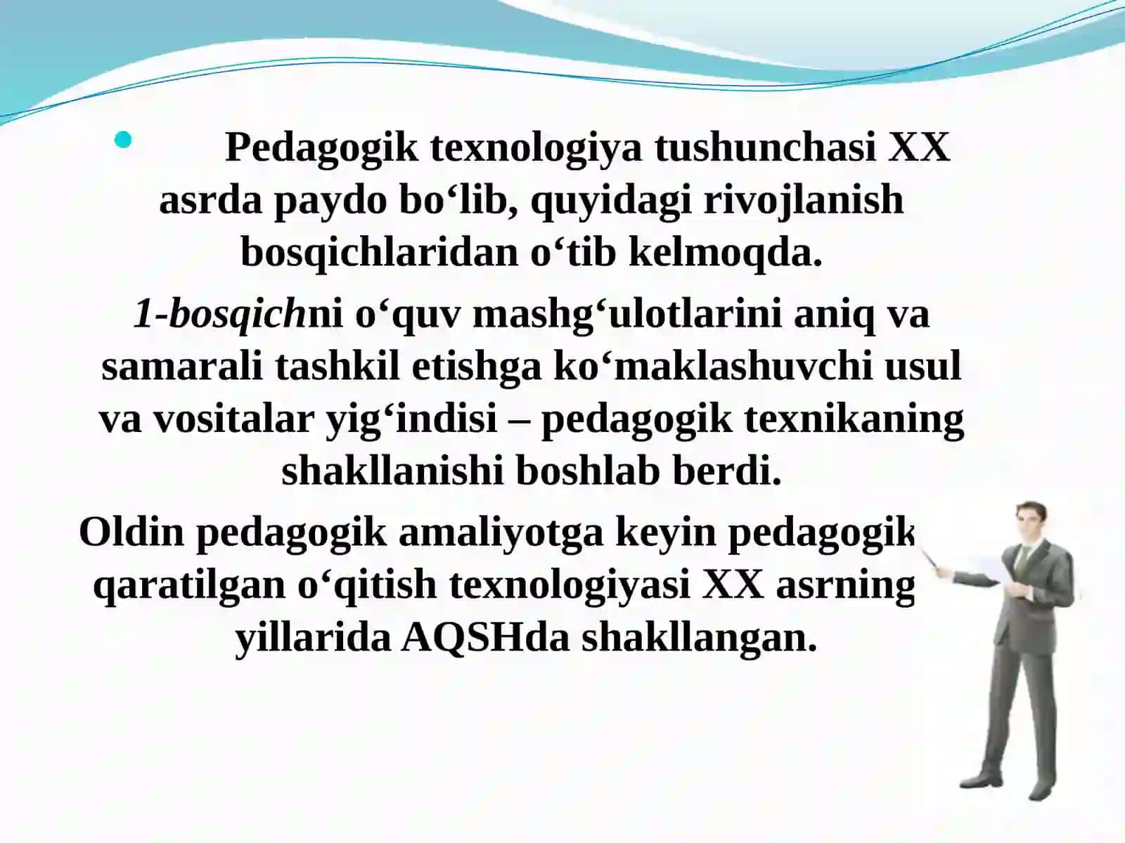 PEDAGOGIK TEXNOLOGIYALARNING RIVOJLANISH TARIXI 3