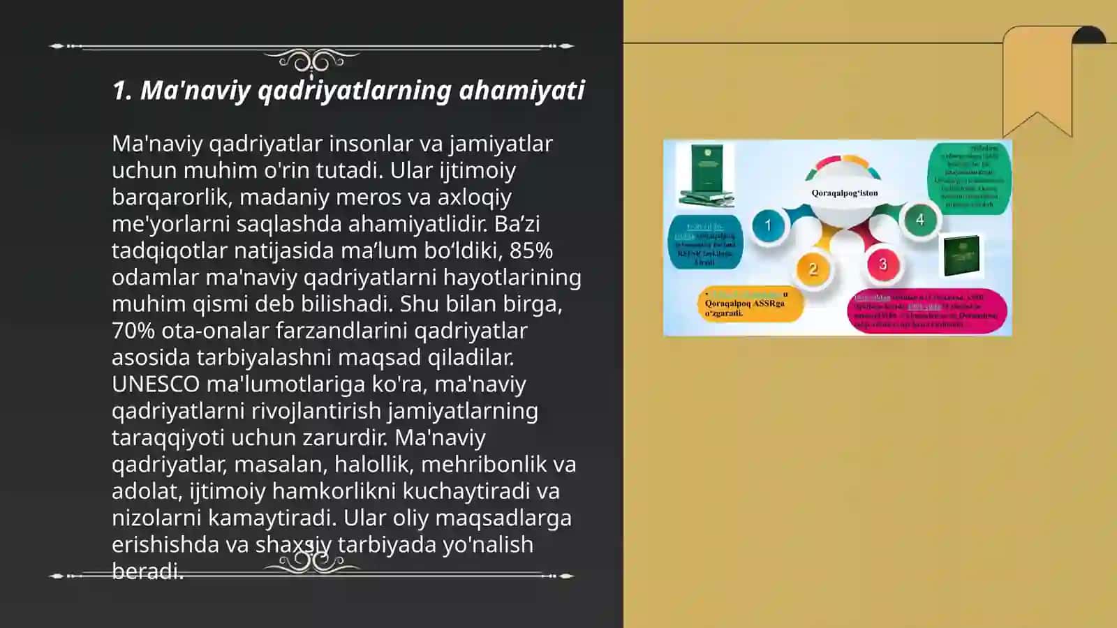 Ma'naviy hayotdagi õzgarishlar, madaniy taraqqiyot 3