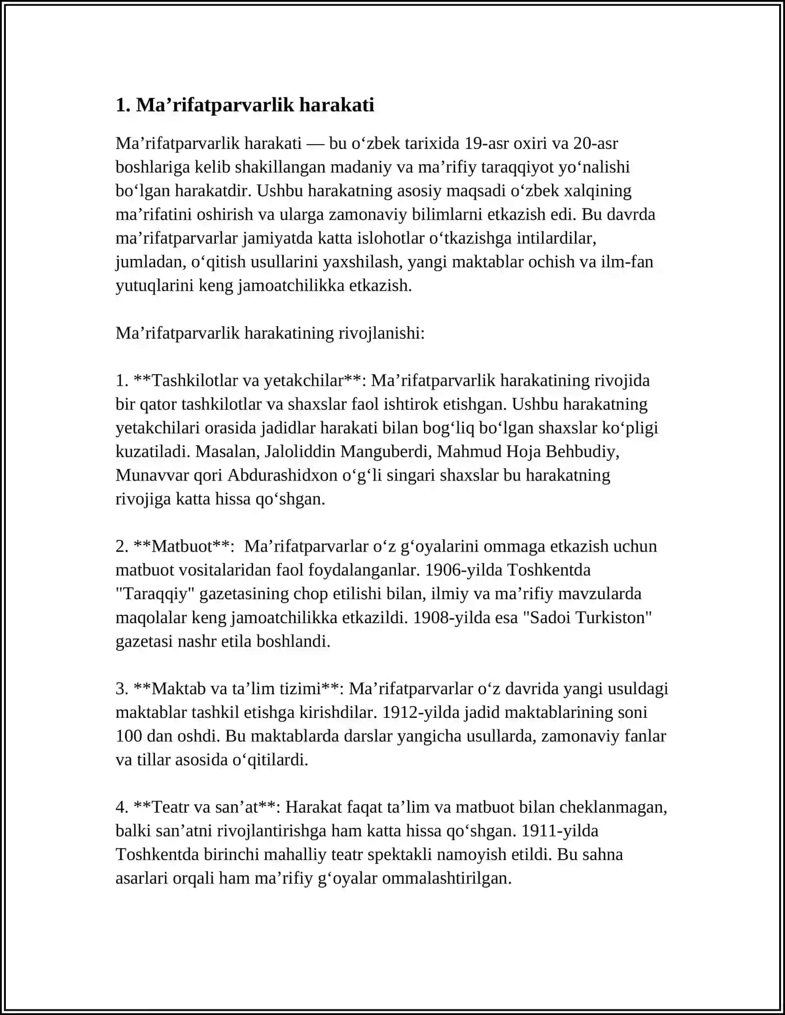 MA’RIFAT BAYROG’IN TUTGAN JADIDLAR 3