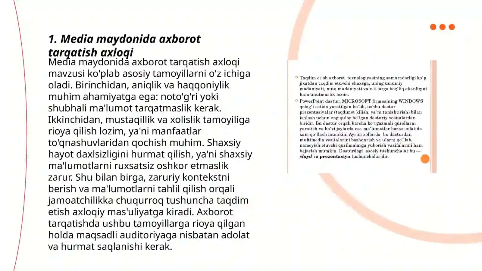Media maydonida axborot tarqatish madaniyati kibernetika va kiberhuquq 3