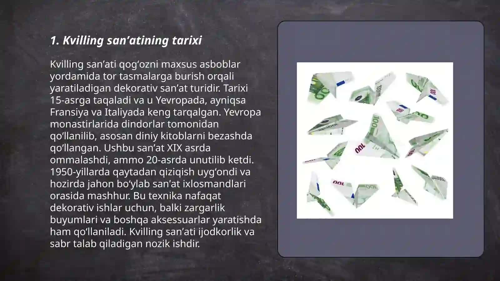 Kvilling sanatining rivojlanishi 3