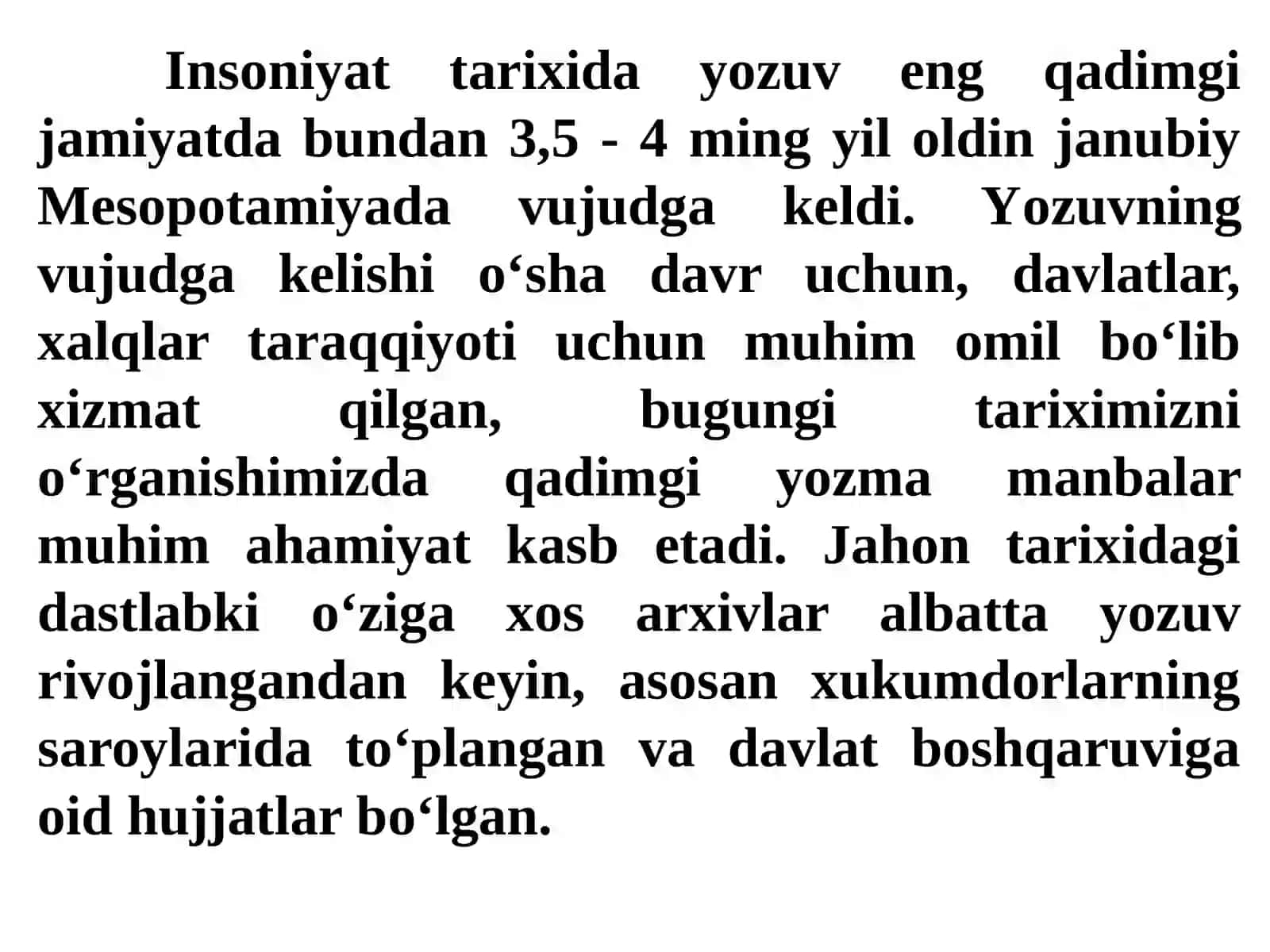 5-маvzu: QadimgiSharq хo`jalik yozma manbalarini saroy omborxonalarida mujassamlashgan yozishmalari 3