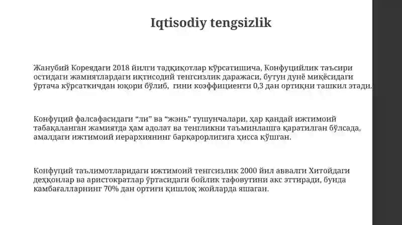 Konfutsuylik Talimotida ijtimoiy axloqiy masalalar 3