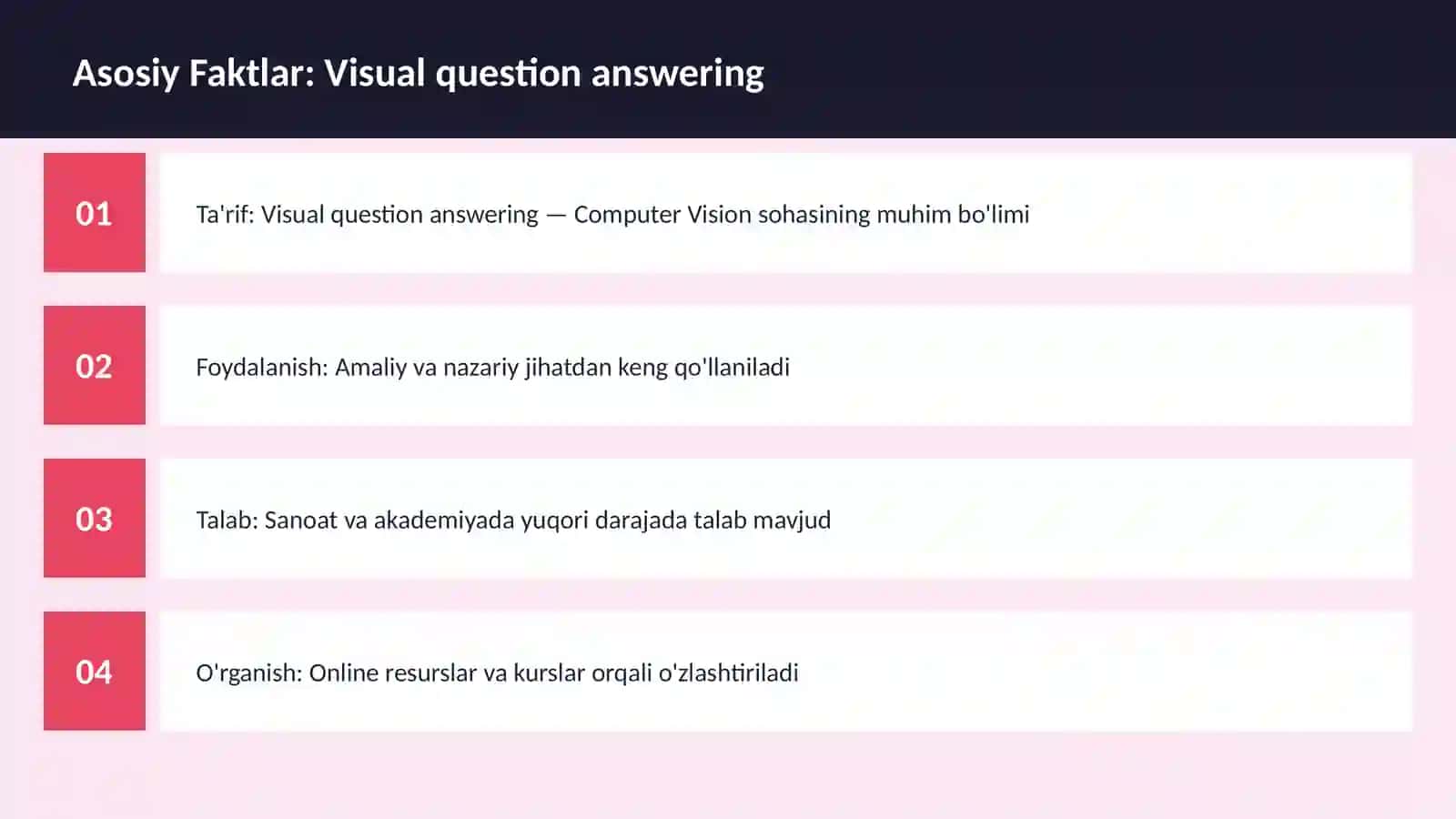 Visual question answering 3