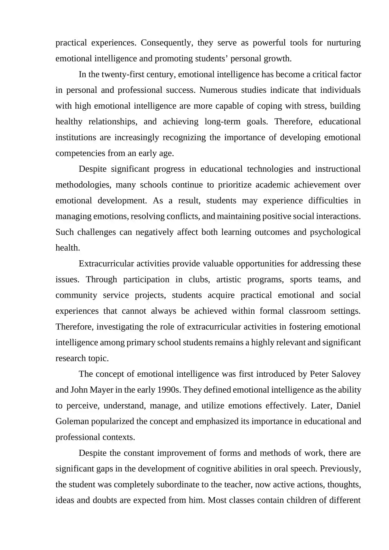 FORMING EMOTIONAL INTELLIGENCE OF PRIMARY SCHOOL STUDENTS THROUGH EXTRACURRICULAR ACTIVITIES 3