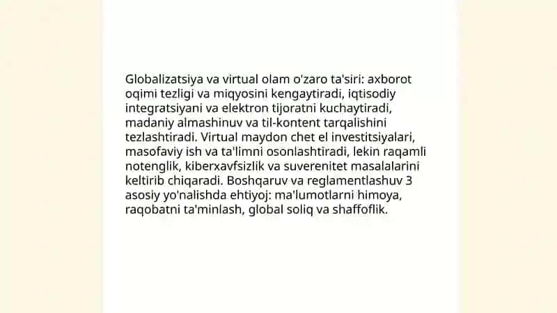 Global jarayonlar va virtual olam 3