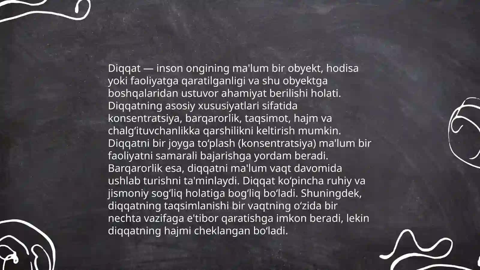Diqqat haqida tushuncha va uning nerv fiziologik asoslari 3