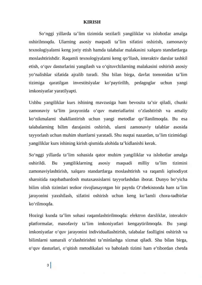 Pazandachilik ishlari uchun ish ornini tashkil etish va mehnat xavfsizligi talablari mavzusini o`qitish metodikasi 3