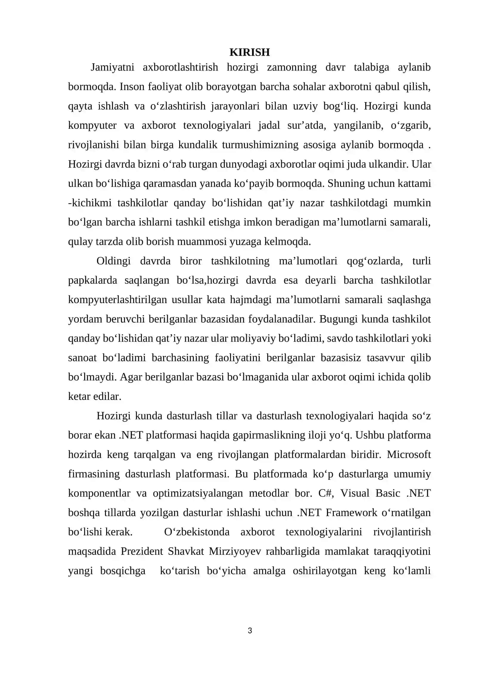 Avtosalon axborot tizimi dasturiy ta'minotini yaratish 3