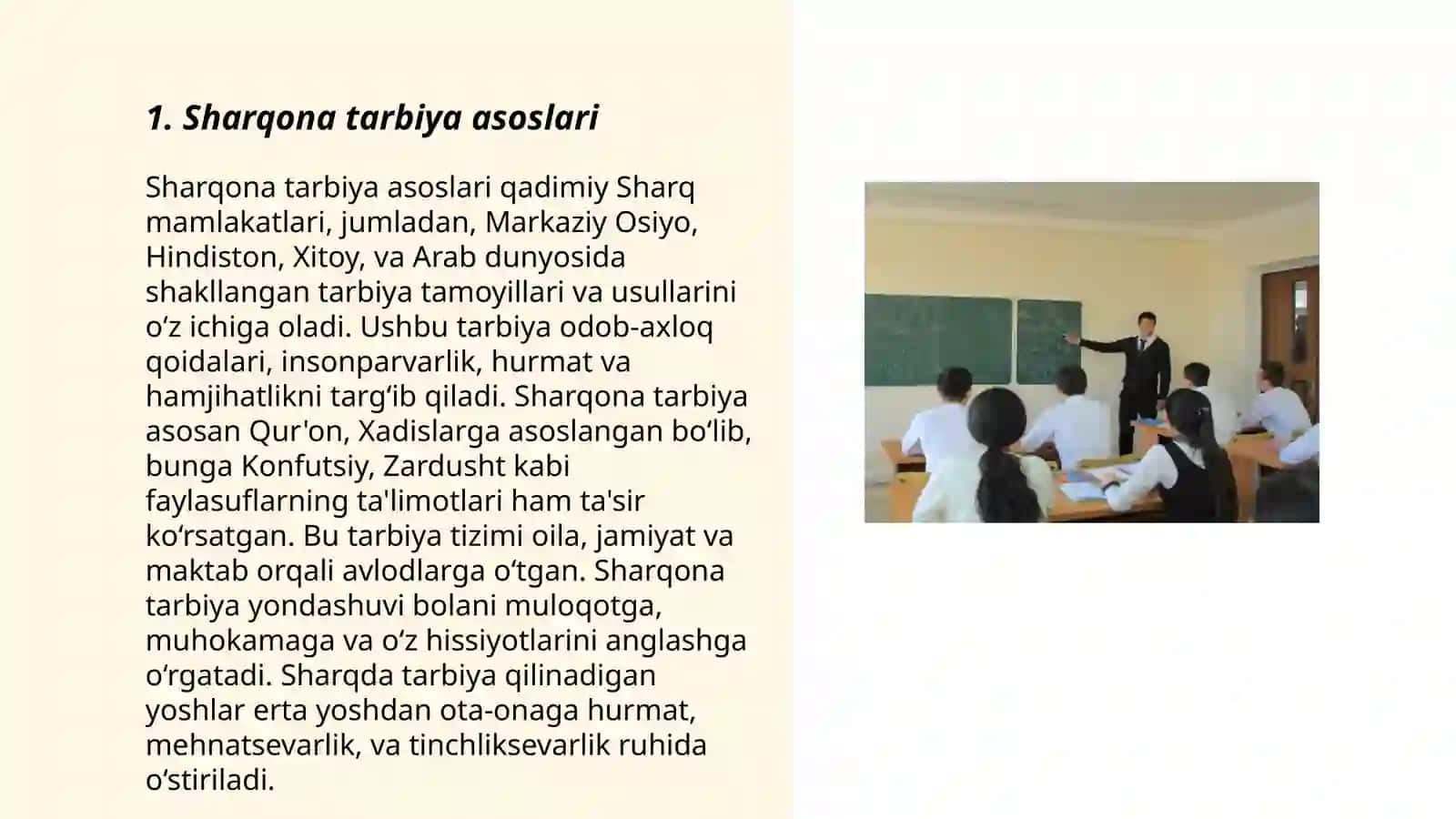 Sharqona tarbiya va muosharat odobining muloqotga taʼsiri.oqituvchining nutq madaniyati va notiqlik sanʼati 3