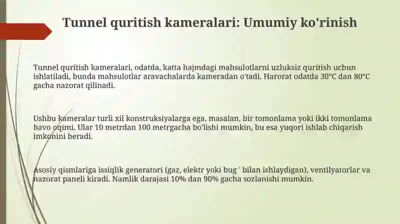 Tunnel quritish kameralari 3