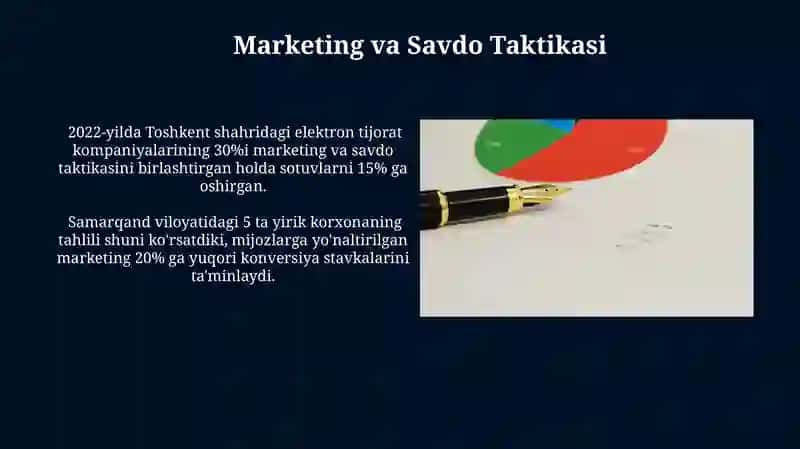 Korxonalarda mahsulot sotilishi taxlili va rejalashtirilishi 3