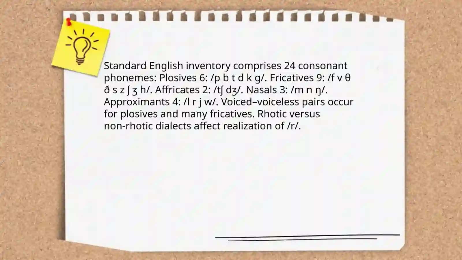 Consonant system of English 3
