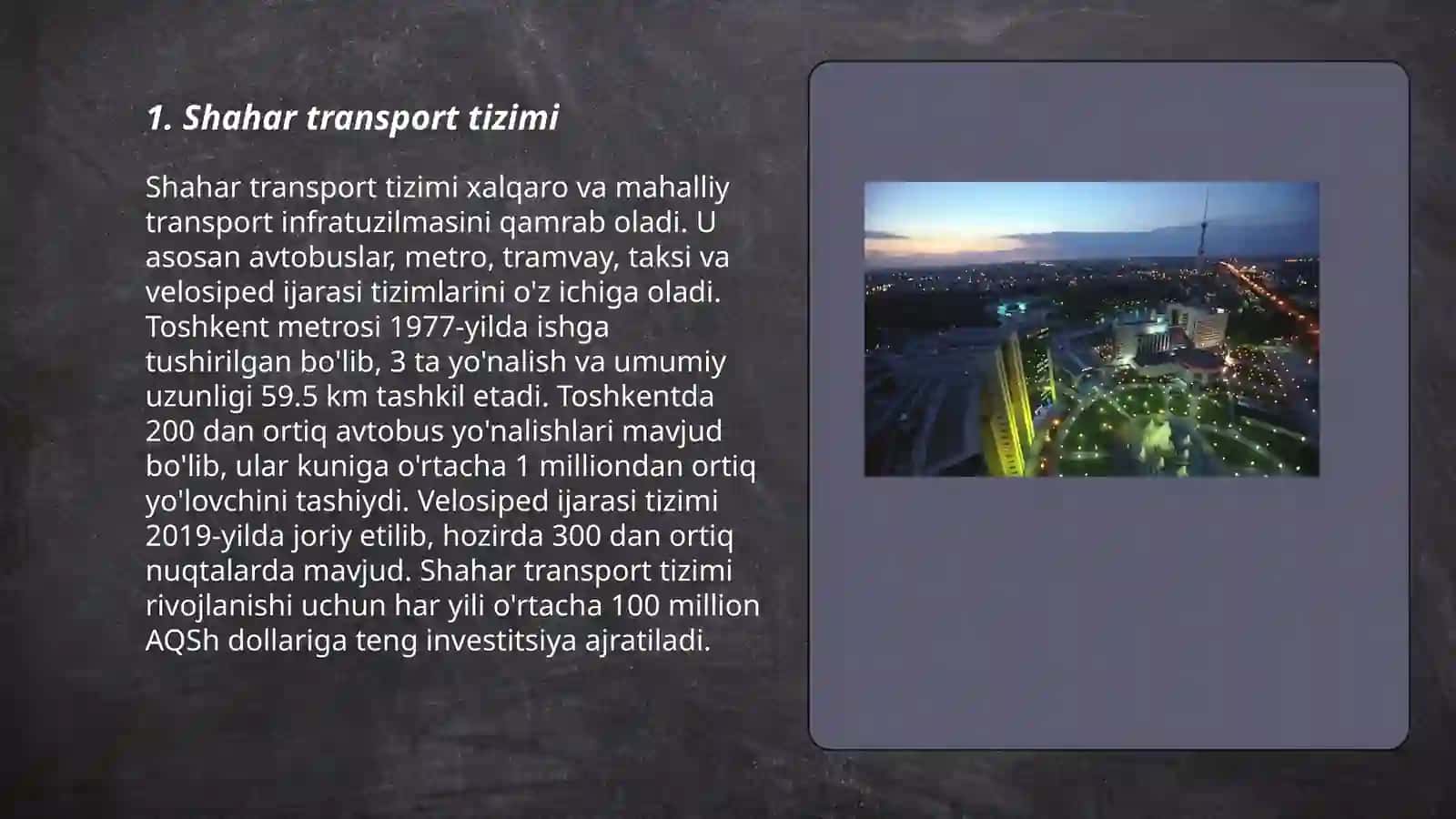 Shahar transport tizimi 3