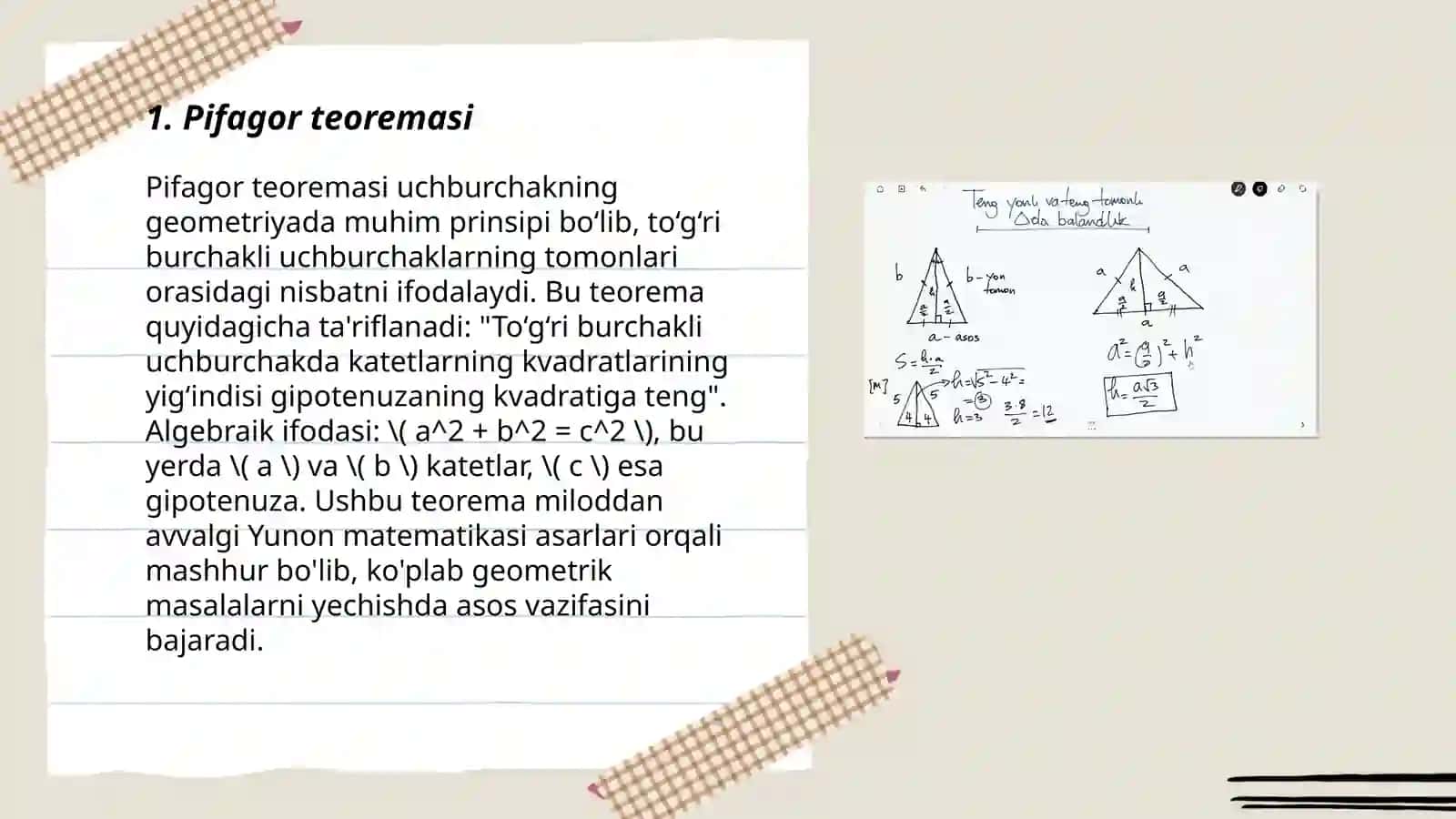 Pifagor teoremasi 3