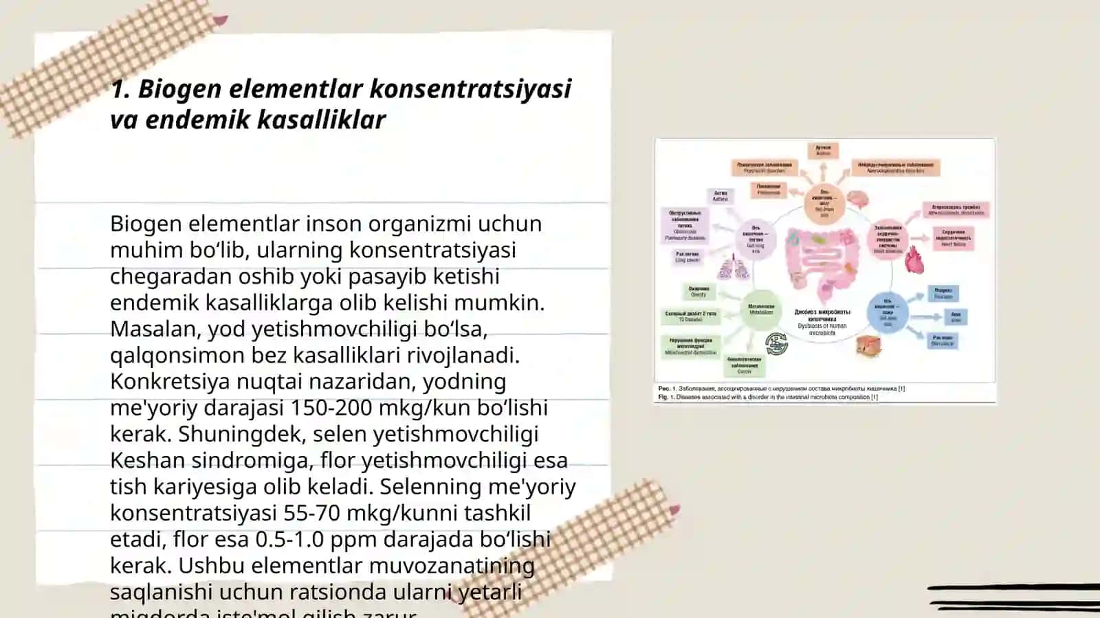 Biogen elementlar konsentratsiyasi o’zgarishi bilan bog’liq bo’lgan endemik va kasb kasalliklari 3