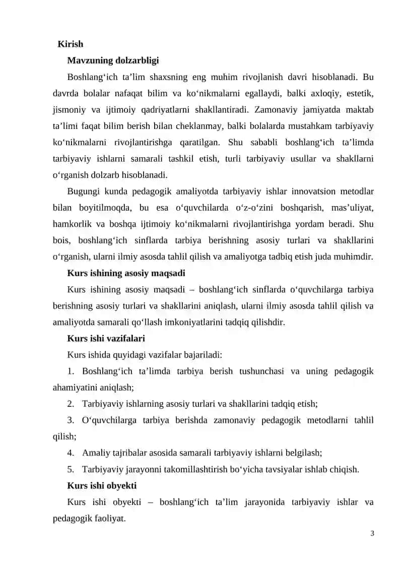 BOSHLANGʻICH TA'LIMDA OʻQUVCHILARGA TARBIYA BERISHNING ASOSIY TURLARI VA SHAKLLARI 3