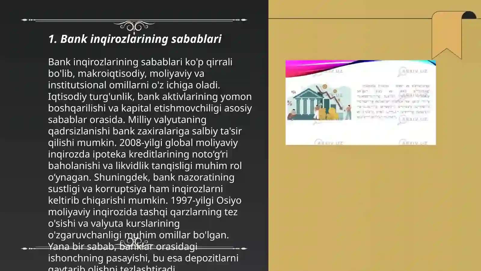 Bank inqirozlari 3