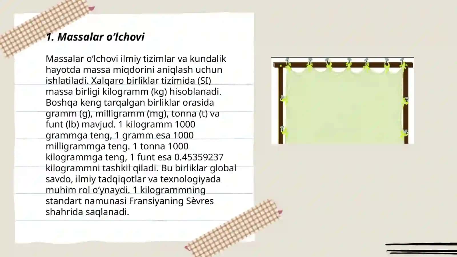 Boʻlaklari sanalmaydigan birliklar 3