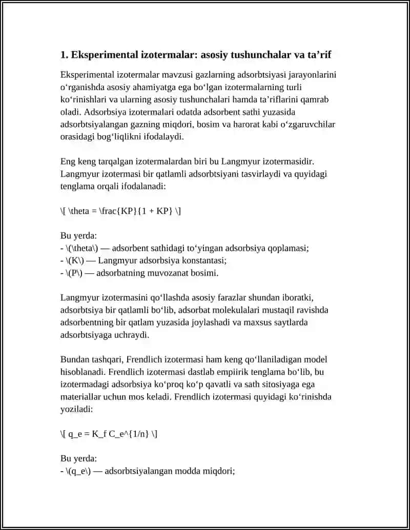 EKSPERIMENTAL IZOTERMALAR 3