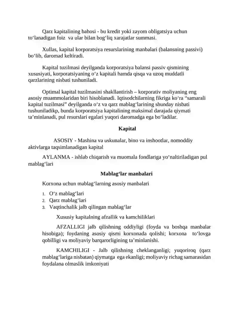 Kapitalni Budjetlashtirish Usullari. 3