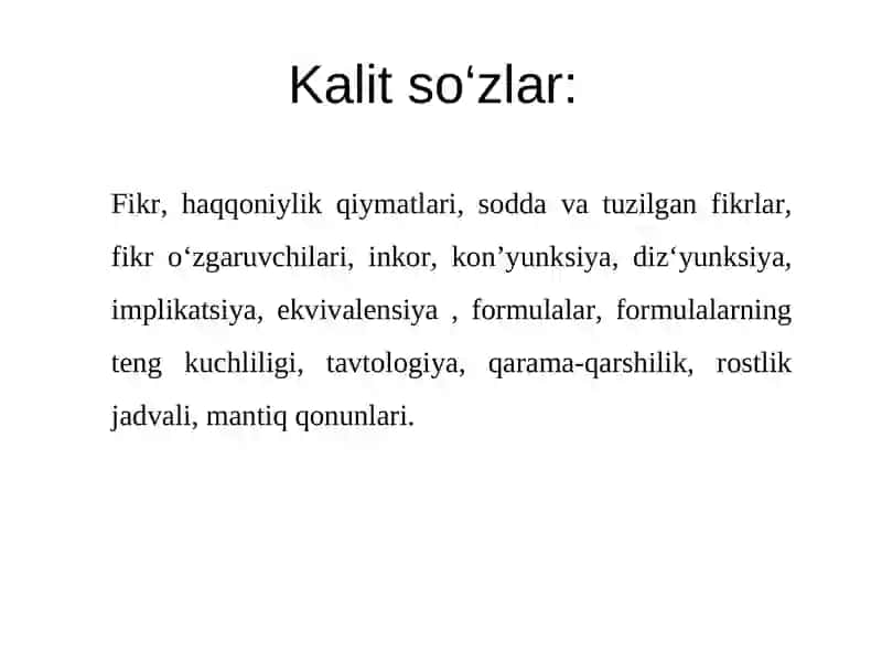 Bul funksiyalari. Bul ayniyatlari 3