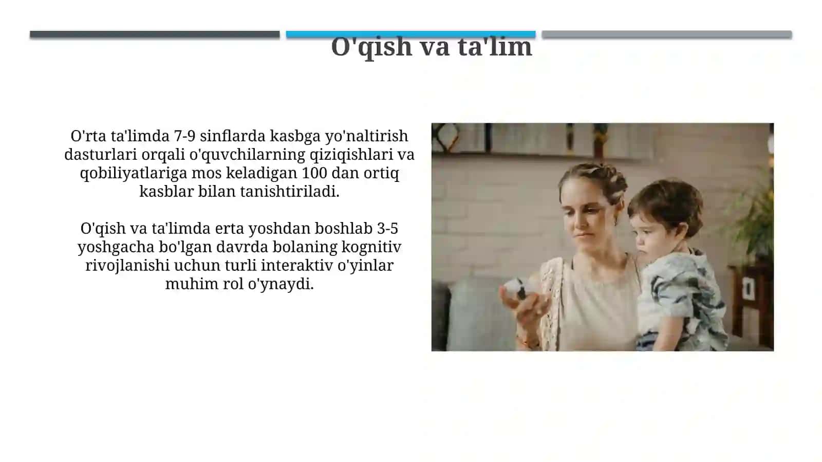 Bollarni tarbiya qilish 3
