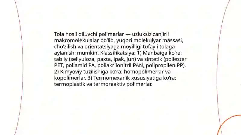 Tola hosil qiluvchi polimerlar va atrof- muhit 3