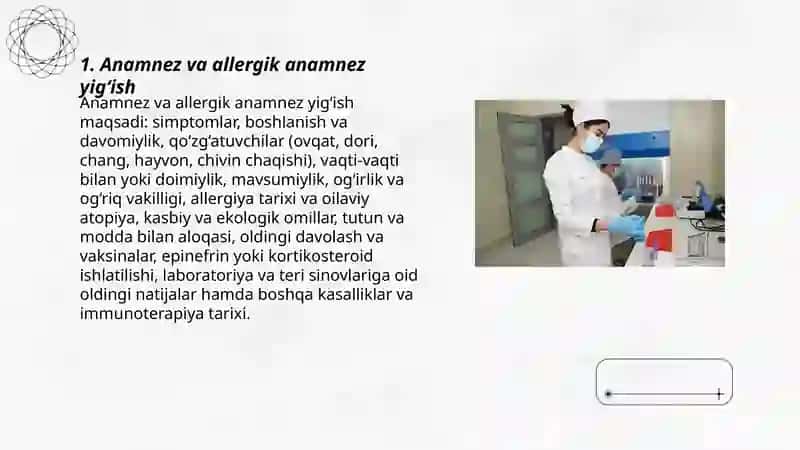 Allergik kasalliklarni tashxislash uchun klinik va labarator tekshiruv 3
