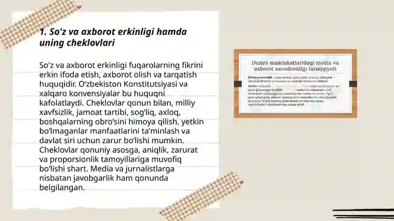 Media axborot va madaniyatning huquqiy asoslari 3
