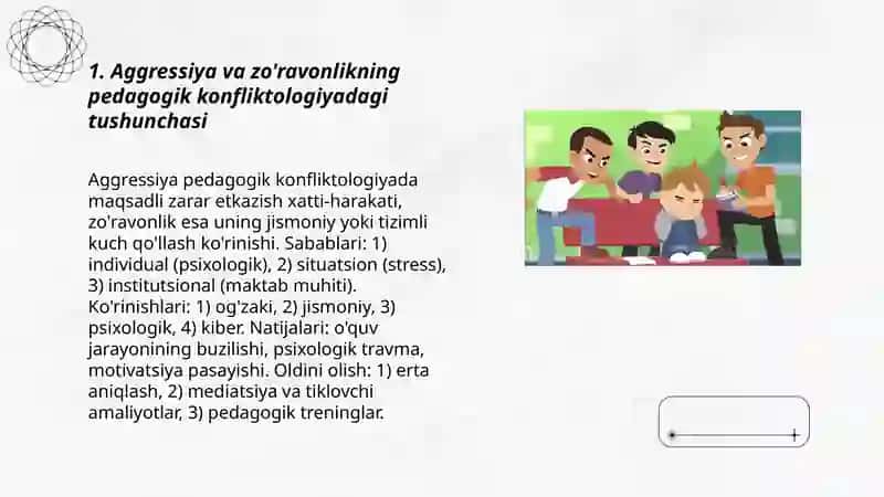 Pedagogik konfliktologiyada agressiya va zo'ravonlik 3