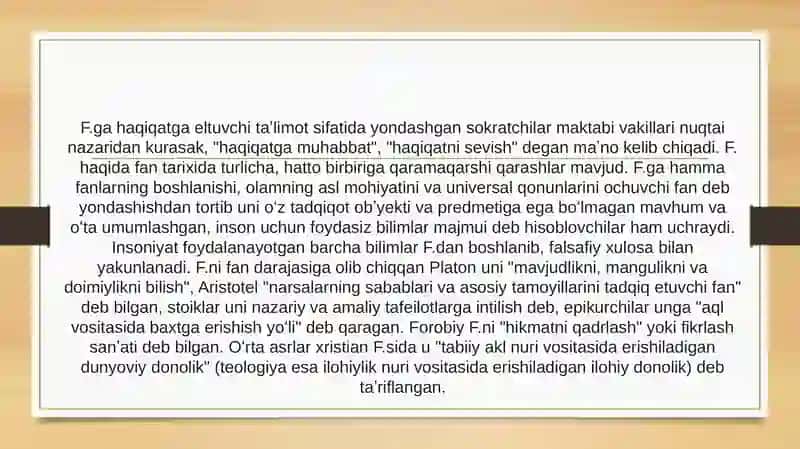 Falsafa tarixida inson mohiyatiga oid qarashlar tasnifi.. 3