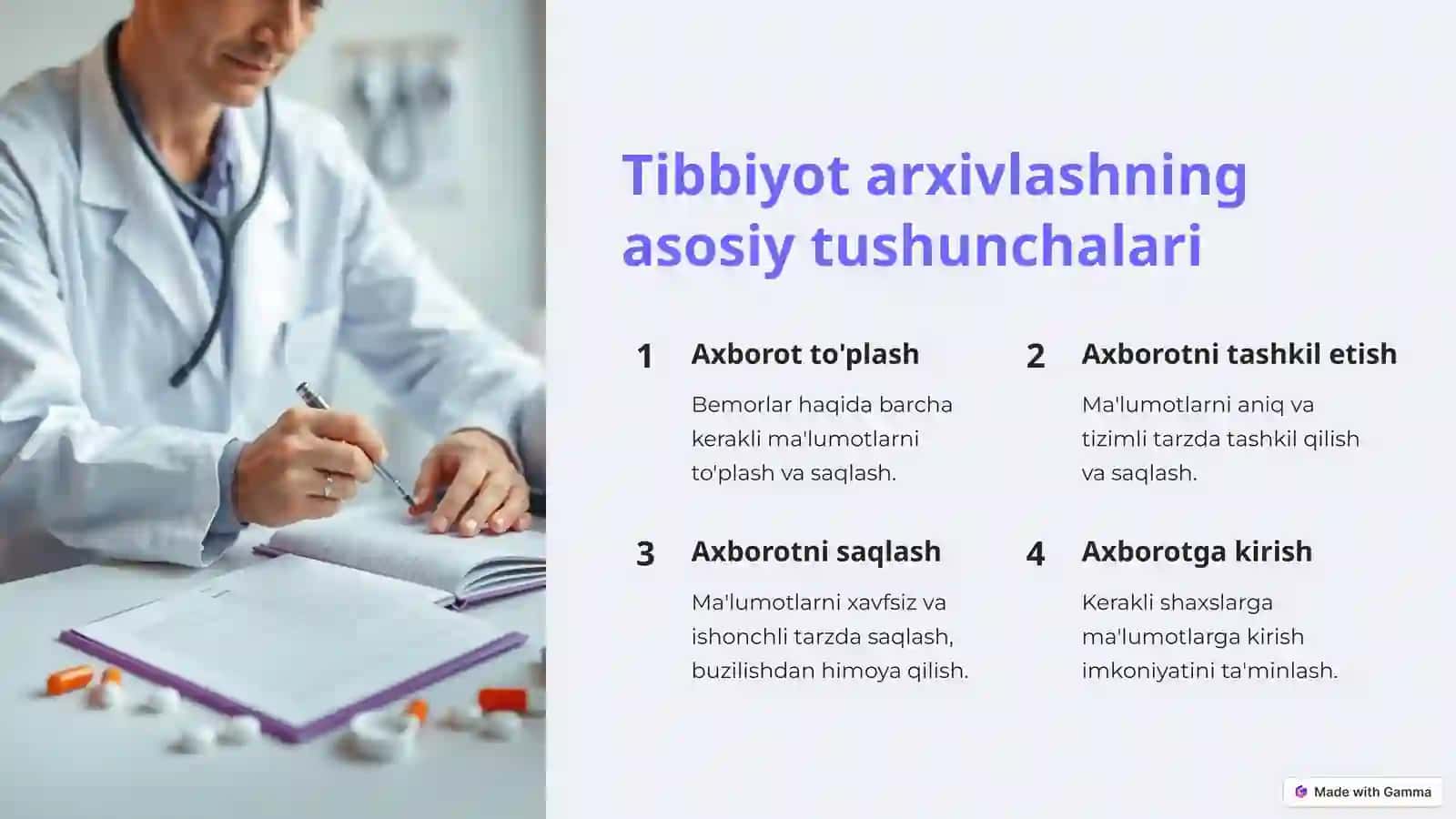 Tibbiyot Axborotlarini arxivlash usullari 3