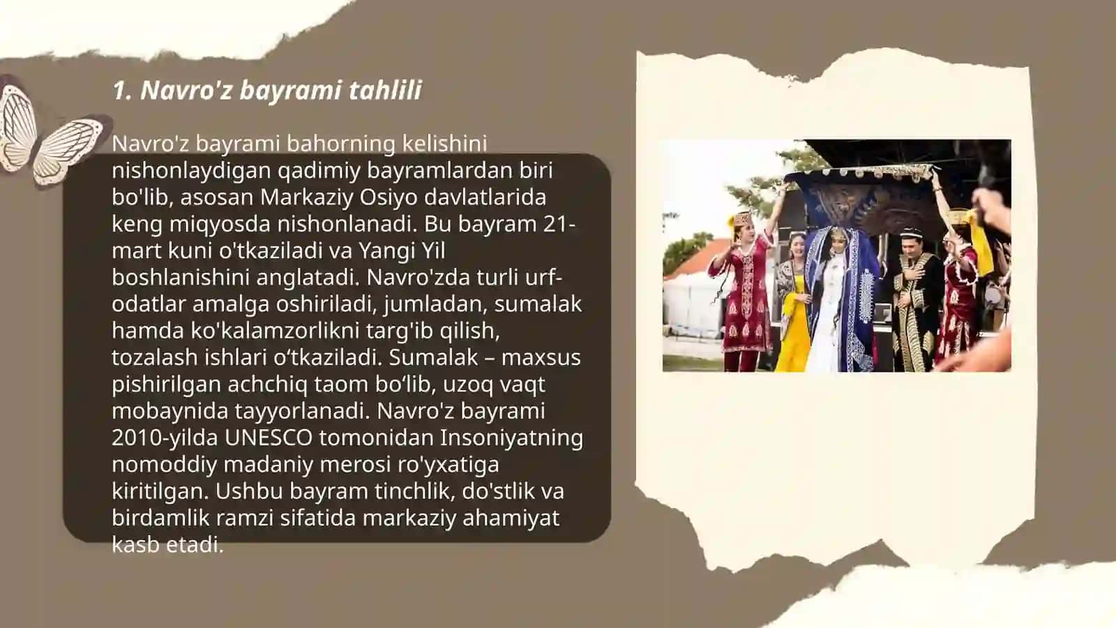 Mavsum va marosim folklori namunalari tahlili 3