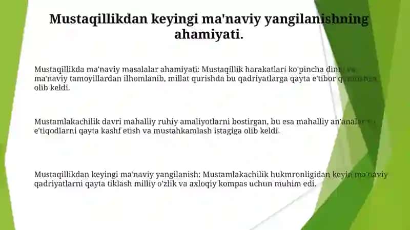 Mustaqillik sharoitida ma'naviyat masalalarining dolzarbligi va buning sabablari 3