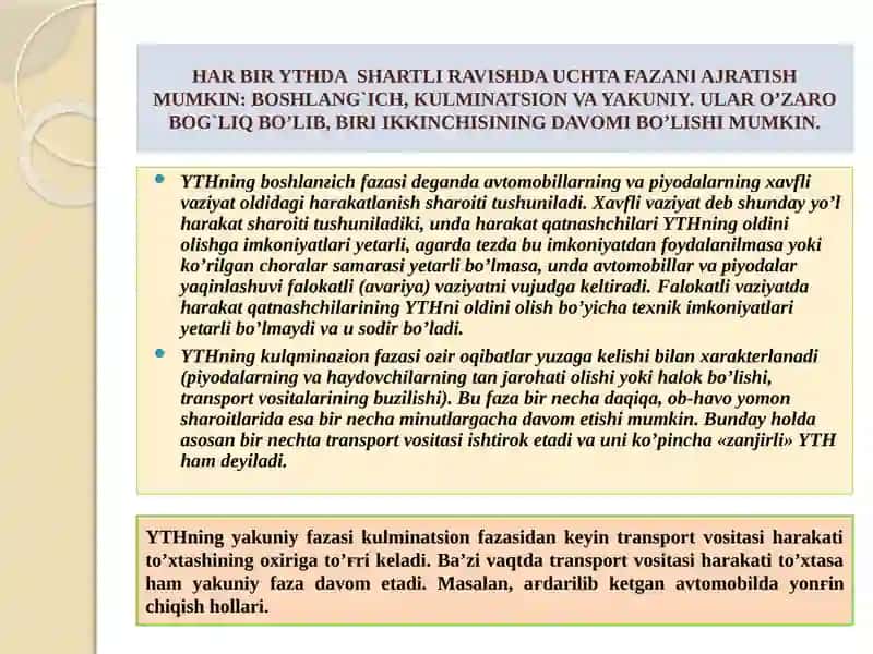 PIYODALAR ISHTIROKIDAGI YO’L-TRANSPORT HODISALARI VA ULARNING KO’RSATKICHLARI 3