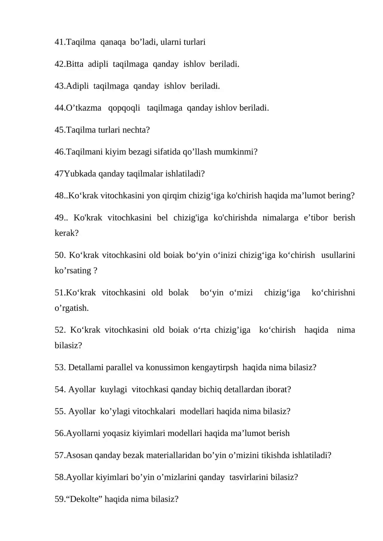 GAZLAMALARGA ISHLOV BERISH PRAKTIKUMI 3
