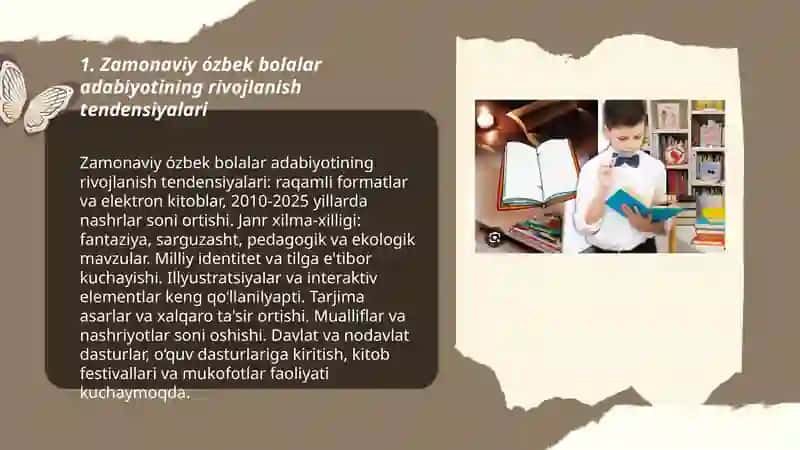 Hozirgi davrdagi ózbek bolalar adabiyoti 3
