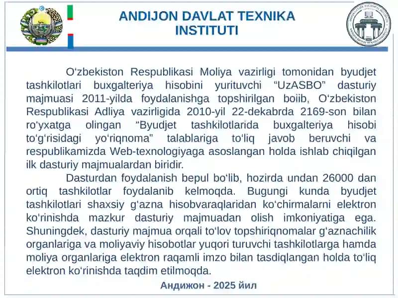 Buxgalteriya hisobi ma’lumotlarini axborot tizimiga kiritish 3