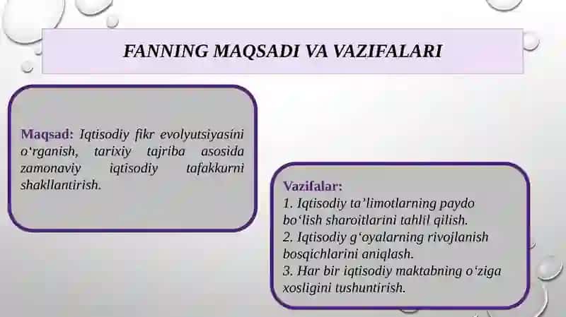Iqtisodiy ta’limotlar tarixi fanining predmeti va o‘rganish usullari 3