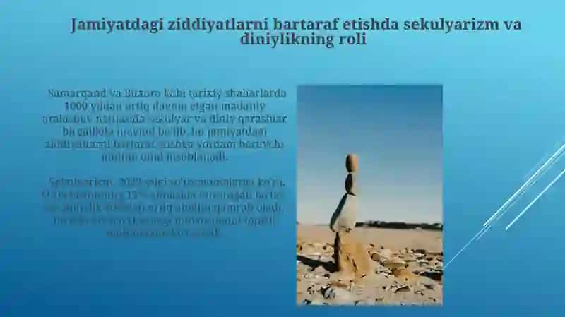 Jamiyat hayoyida dunyoviylik va diniylik mutanosibligi 3