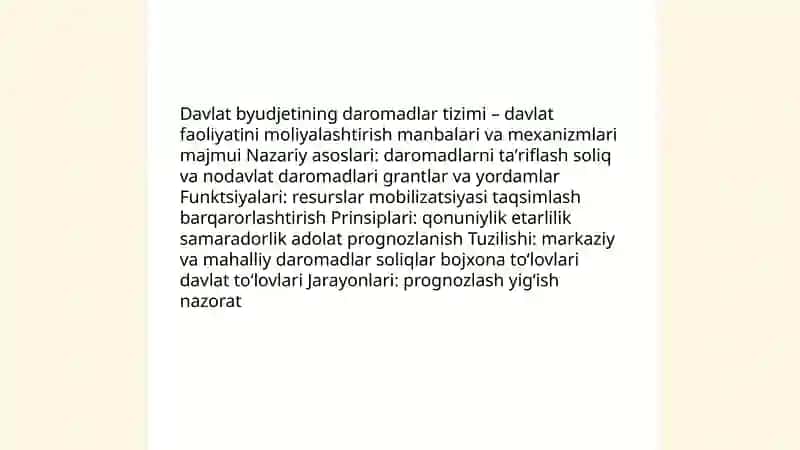 Davlat byudjetining daromadlar tizimi 3