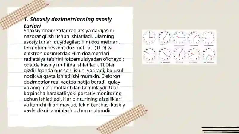 Shaxsiy dozimetrlar turi va ulardan foydalanish prinsipi 3
