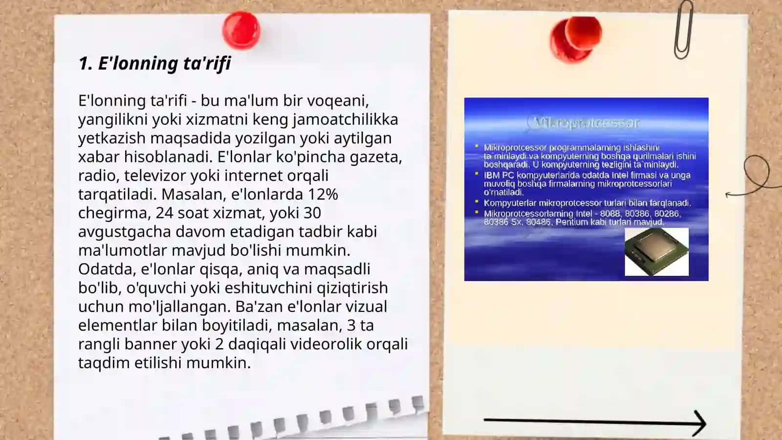 E'lon va uning zaruriy qismlari 3
