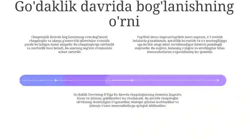 Tug'Ilish Davri Inqirozi, Go'Daklik Davrining O'Ziga Xos Psixologik Xususiyatlari 3