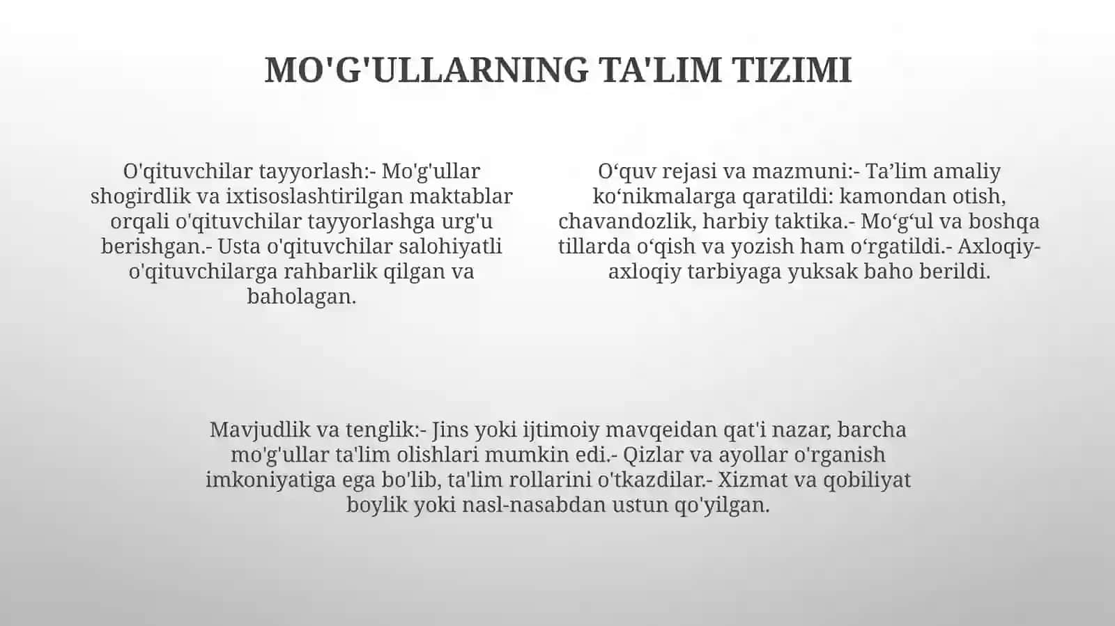 Xiv-Xvi Xonliklarda Ta'lim 3