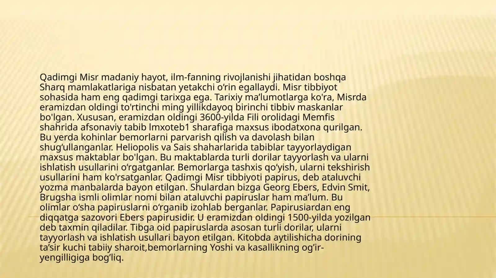 QADIMGISHARQ MAMLAKATLARIDA DAVOLASH USULLARI 3