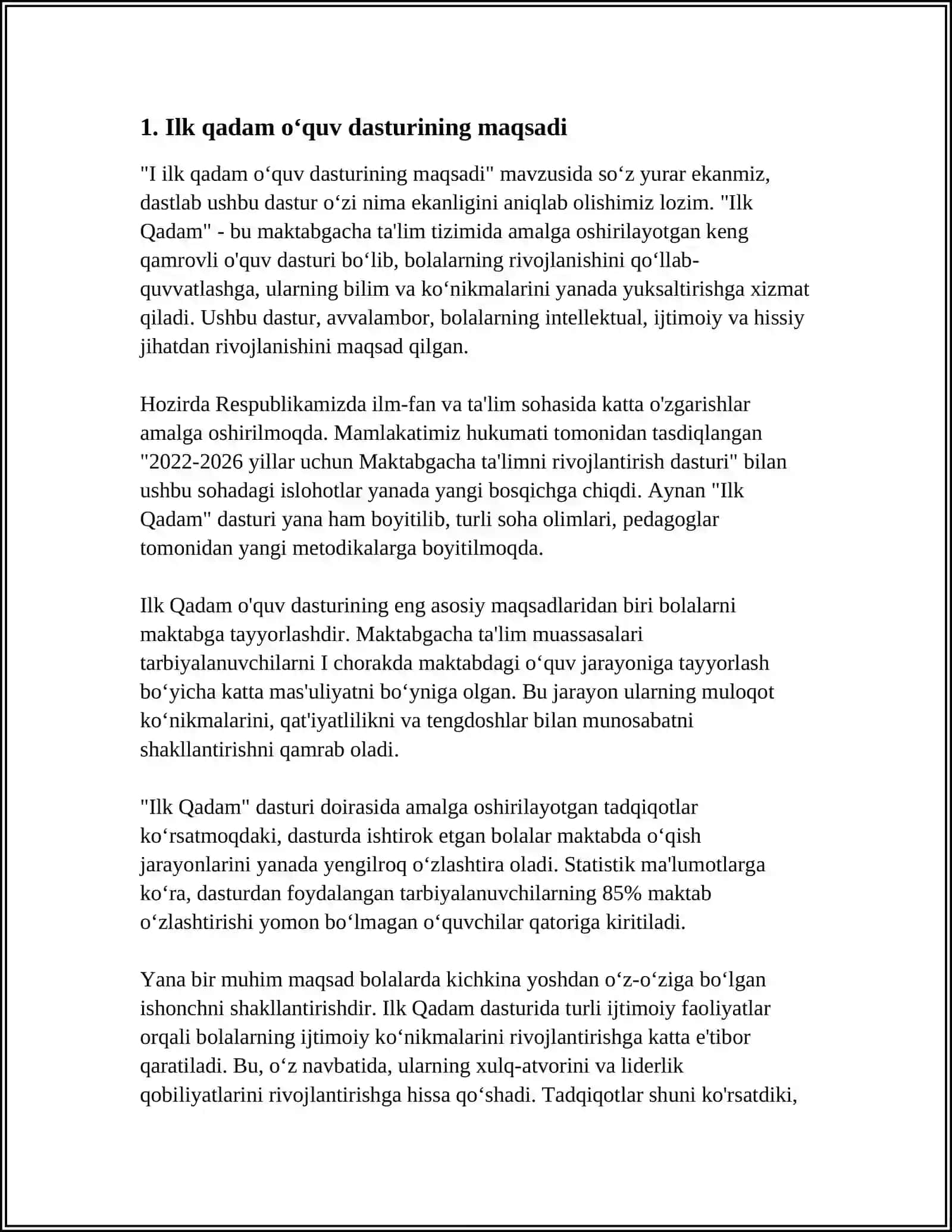 ILK QADAM O'QUV DASTURI HAQIDA MALUMOT 3