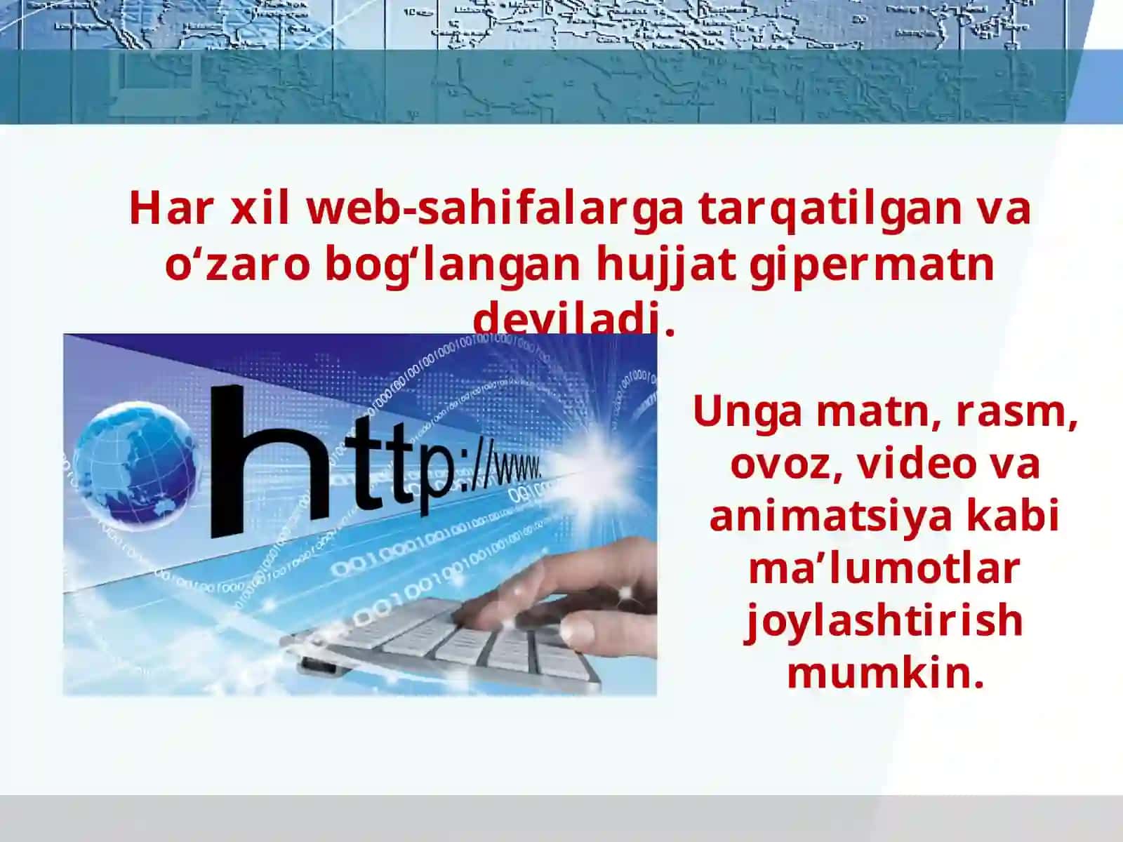 Web-sahifa, Web-sayt va Web-dizayn tushunchalari 3